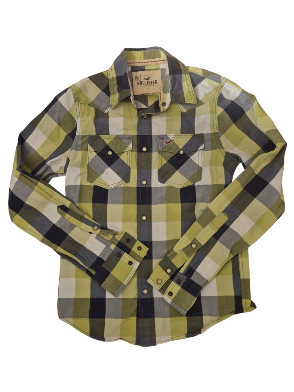 Hollister Mens Size Small Snap Front Shirt